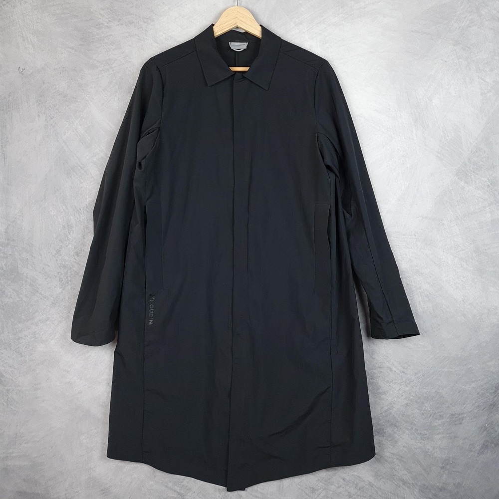 Houdini Coat Womens Medium Black Nomad Parka Ripstop Water Resistant Lightweight
